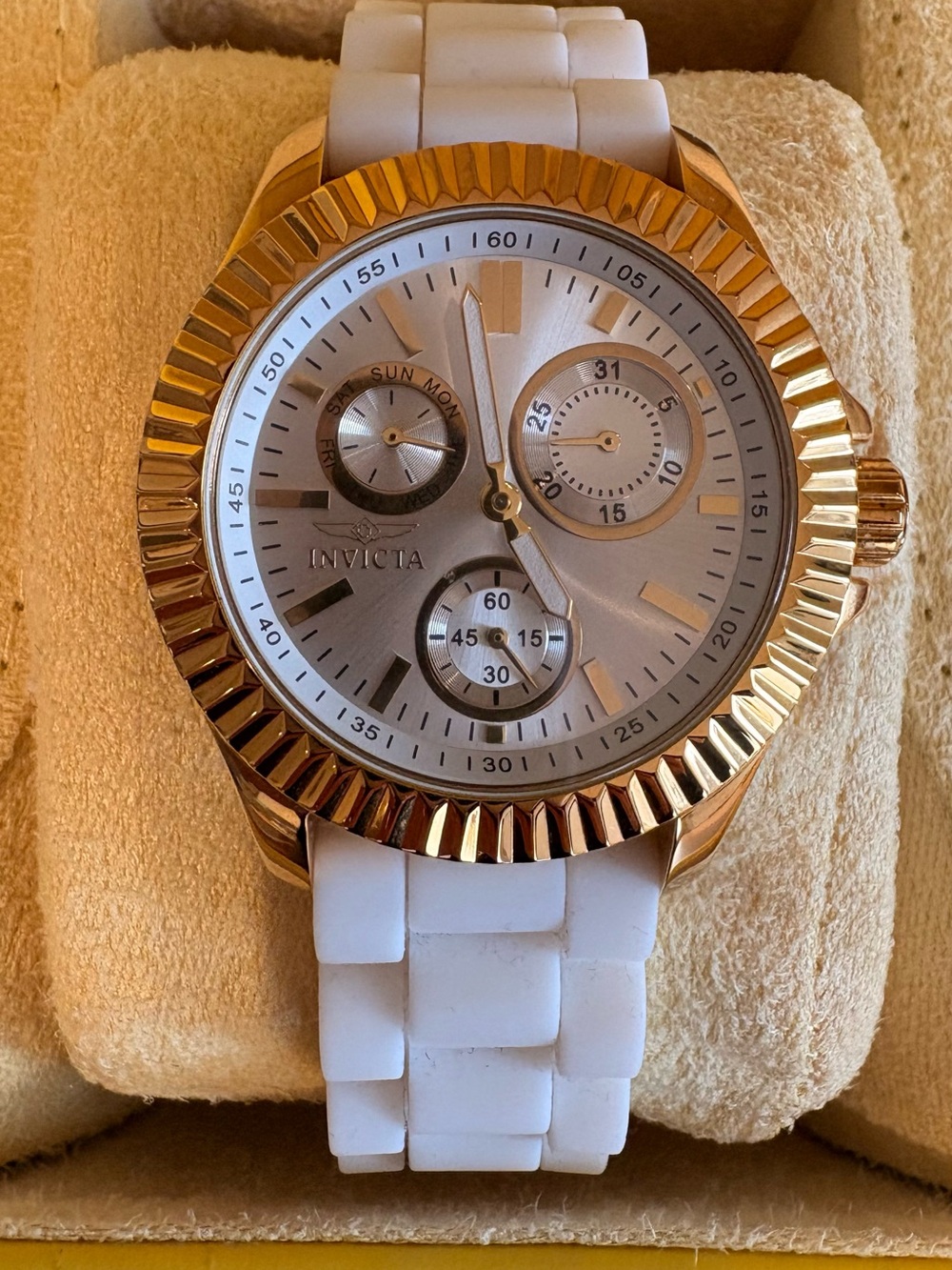 Invicta Angel Lady White and Gold-tone Women's Watch - Picture 6 of 10